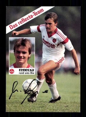 Manfred Schwabl Autogrammkarte 1 FC Nürnberg 1987-88 Original Signiert
