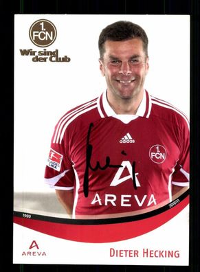 Dieter Hecking Autogrammkarte 1 FC Nürnberg 2010-11 2. Karte Original Signiert