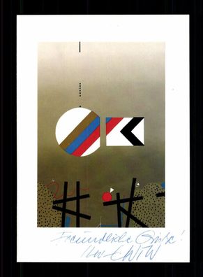 Ernst Wild 1924-1985 Maler Kunstpostkarte Original Signiert # BC 191968
