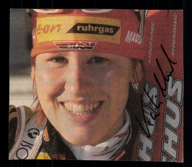 Kati Wilhelm 3x Olympiasiegerin Biathlon Original Signiert + G 37223