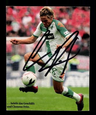 Clemens Fritz Werder Bremen Original Signiert + A 224281