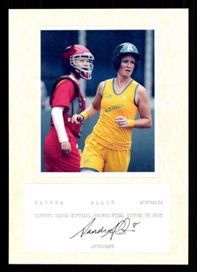 Sandra Allen Austalien 2. Olympia 2004 Sofball Original Signiert + G 37234