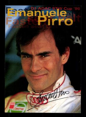 Emanuele Pirro Autogrammkarte Druck Signiert Formel 1 + A 224391