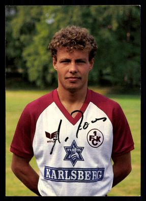 Axel Roos Autogrammkarte 1. FC Kaiserslautern 1986 Original Signiert+ A 63136