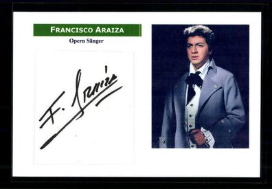 Francisco Araiza Opern Sänger Original Signiert + M 4429