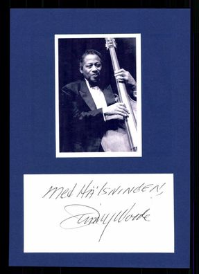Jimmy Woode (1926-2005) Amerikanischer Jazz Bassist Original Signiert + G 34663