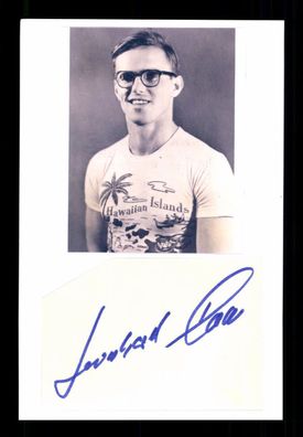 Leonhard Pohl 1929-2014 3. Olympia 1956 4x 100 Meter Original Signiert + A224474