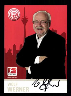 Wolf Werner Autogrammmkarte Fortuna Düsseldorf 2012-13 Original Signiert + A 34483