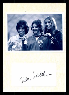 Rita Wilden 2. Olympia 1972 400 Meter Leichtathletik Original Signiert + G 37407