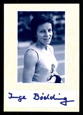 Inge Bödding 3. Olympia 1972 4x100 Meter Leichtathletik Orig. Signiert + G 37410