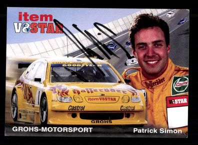 Patrick Simon Autogrammkarte Original Signiert Motorsport + A 224603