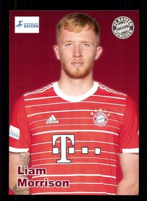 Liam Morrison Autogrammkarte Bayern München Amateure 2022-23
