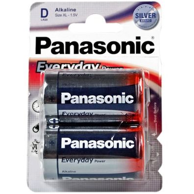 Everyday Power Mono Panasonic LR20 Batterien im Doppelpack