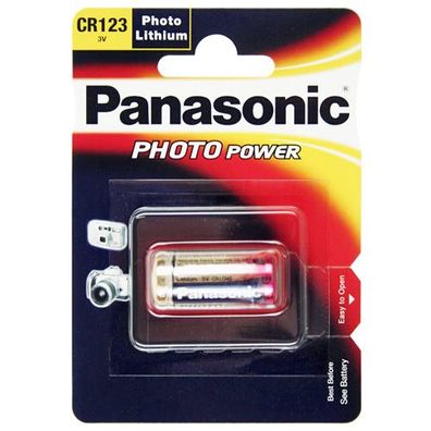 CR123A Batterie Panasonic Photo-Lithium 3V 1450mAh