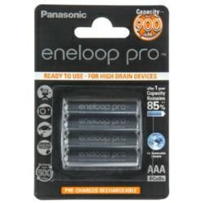 Panasonic Eneloop Pro Micro (AAA) Akku NiMH 1,2Volt 900mAh im 4er Blister