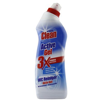 12x At Home WC Reiniger Aktiv Gel Ocean 0,75L Toiletten Bad Allzweck Kalklöser