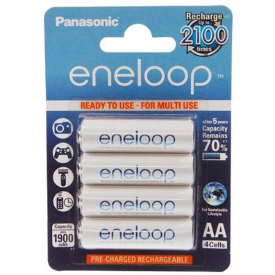 Panasonic Eneloop Mignon (AA) Akku 1,2Volt 1.900mAh NiMH im 4er Pack