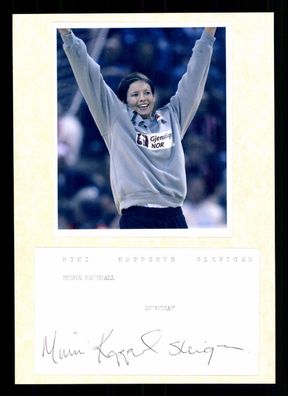 Mimi Kopperud Slevigen Norwegen Vize Weltmeisterin 2001 Orig. Signiert + G 37240