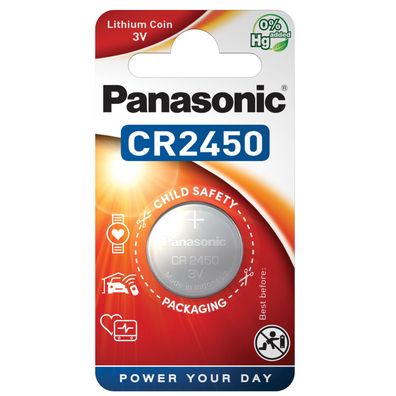 Panasonic Lithium-Knopfzelle CR2450 3,0Volt 560mAh