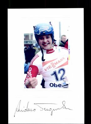 Andrea Tagwerker Österreich Weltmeisterin 1996 Rennrodeln Orig. Sign. + A 224357