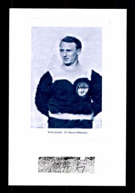 Willi Schulz Bayern München 1949-1955 Original Signiert + A 224426