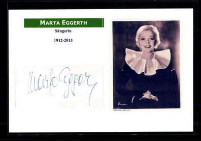 Marta Eggerth (1912-2013) Original Signiert + M 4428