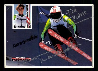 Katrin Gutensohn Autogrammkarte Original Signiert Skialpine + A224482