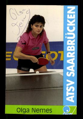 Olga Nemes Autogrammkarte Original Signiert Tischtennis + A224484