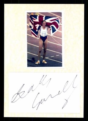 Sally Gunnell Olympiasiegerin 1992 400 Meter Hürden Original Signiert + G 37406