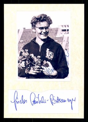 Gisela Köhler-Birkemeyer Silber Olympia 1956 80 Meter Hürden Orig. Sign+ G 37411