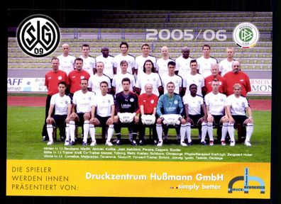 Original Mannschaftskarte Wattenscheid 09 2005-06 + A 111118 OU