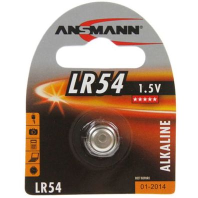 Ansmann LR54, LR1130 Knopfzelle 1,5Volt 90mAh AlMn