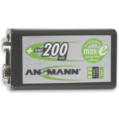 Ansmann NiMH 9 V E-Block 200mAh maxE