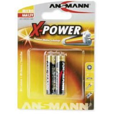 Ansmann X-Power Alkaline Micro (AAA) LR03 Batterie 1,5Volt im 2er Blister