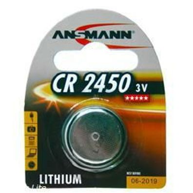 Ansmann CR2450 Lithium Knopfzelle 3,0Volt 560mAh