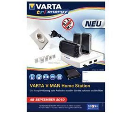 Varta Professional V-Man HomeStation Universal-Ladegerät für Handy, Navi, MP-3 Player
