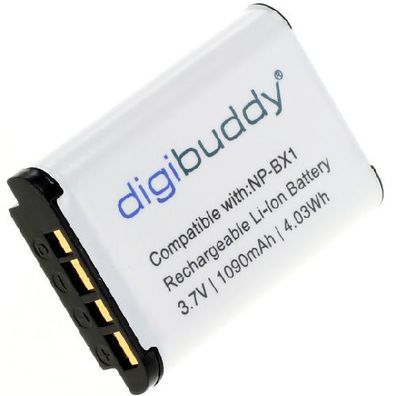 Digibuddy Akku für Sony NP-BX1 Actioncam 3,7V 1000mAh Li-Ion