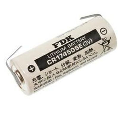 FDK (ehemals Sanyo) CR17450SE Lithium Zelle 3,0Volt 2500mAh mit Lötfahne in U-Form