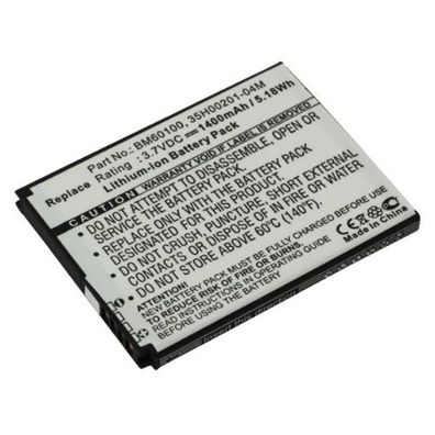 Akku passend für HTC BA-S890 3,7Volt 1400mAh Li-Ion (kein Original)