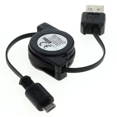 Micro USB Kabel A-Stecker & Micro-Stecker - aufrollbar