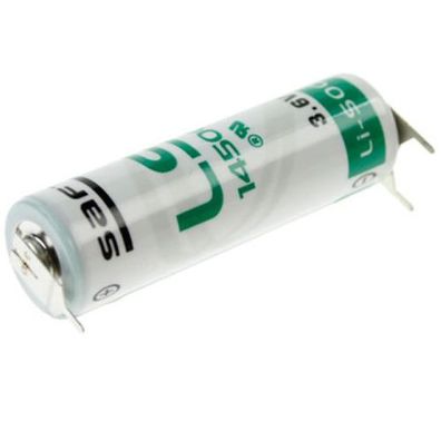 Saft Lithium Batterie LS 14500 Mignon 3,6Volt AA mit 3er Print Anschlüssen