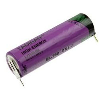 Tadiran Lithium Batterie SL-760PR Mignon 3,6V 2100mAh mit 2er Print