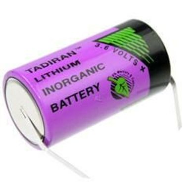 Tadiran Lithium Batterie SL-2770T Baby Batterie mit 3,6 Volt mit Lötfahne in U-Form