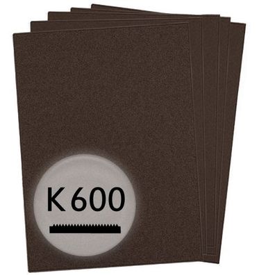 K600 Schleifpapier in 10 Bögen, 230x280mm - für Lack und Auto, wasserfest