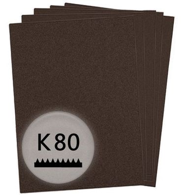 K80 Schleifpapier in 10 Bögen, 230x280mm - für Lack und Auto, wasserfest