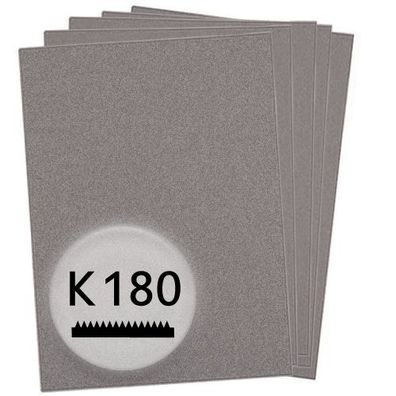 K180 Schleifpapier in 10 Bögen, 230x280mm - für Holz und Lack, Finishing