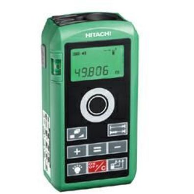 Hitachi Laser Entfernungsmesser UG 50Y Digital-Lasermessgerät inkl. Batterie, Tasche
