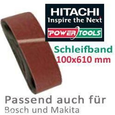 HiKoki Schleifpapier Schleifband 100x610mm K100