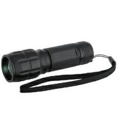 Lumatic Spot LED CREE Q3 Taschenlampe, schwarz inkl. Nylon-Schutztasche und Batterien
