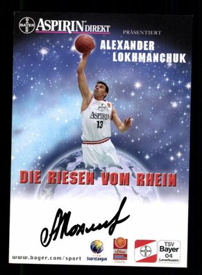 Alexander Lokhmanchuk TSV Bayer Leverkusen Original Sign. Basketball + A 224710